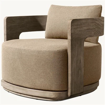 Einzelner Gartenstuhl aus Holz